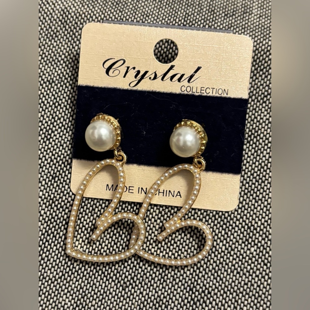 Heart earrings new